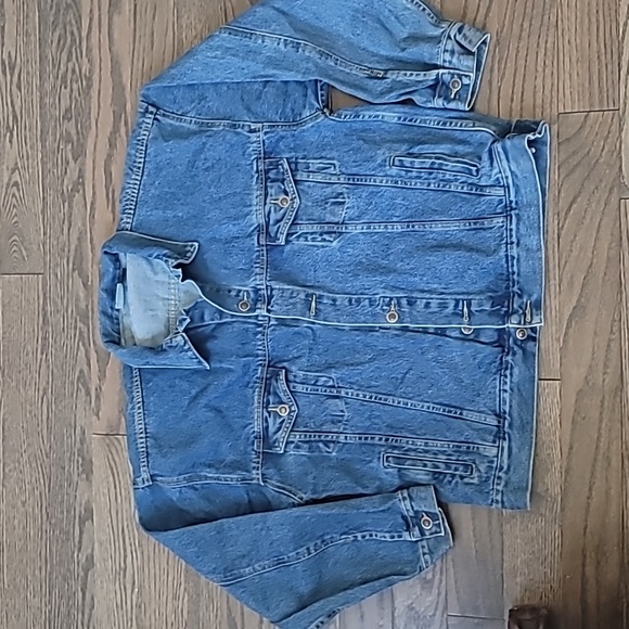 Vintage denim Japenese Chin dog button down jacket w size L - Picture 3 of 11